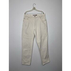 Vintage Levi's 545 Loose Fit Straight Jeans Men's Sz 36X32 White Brown Tab FLAWS